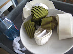 Some Mokuba ribbons. We love a pleated ribbon!