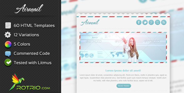 AirMail - Newsletter & Marketing Email Template - Email Templates Marketing