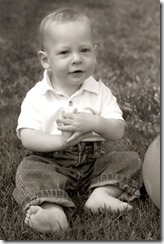 Sean on his 1st birthday Sean on his 1st birthday