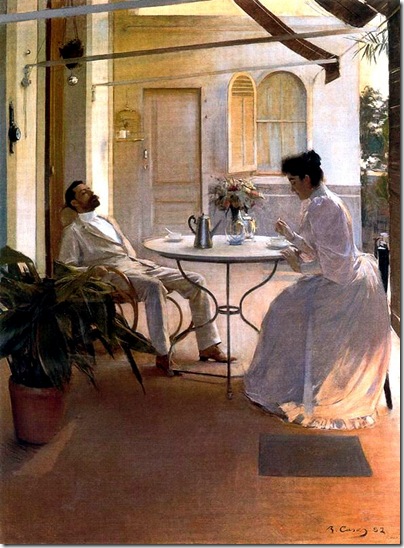ramon casas i carbo_Interior al aire libre (1892)