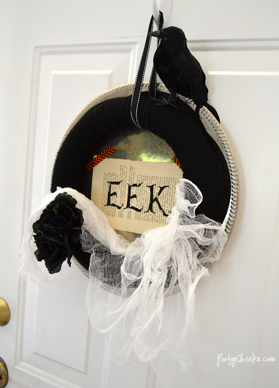 Spooky Halloween EEK Wreath #Halloween 