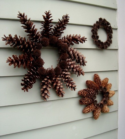 pine cone wreath via maya made pine cone wreath via maya made