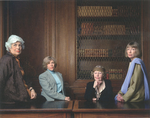 Powerful women posed almost identically to the dogs from the previous picture. How amazing. Susan Sontag, Barbara Epstein, Elizabeth Hardwick, Joan Didion, New York City, May 1999. 