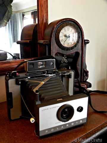 vintage polaroid camera