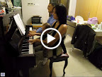 Listening to mommy and daddy practice the Rhapsody in Blue