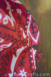 Drawstring Bandanna Backpack Tutorial Step 32