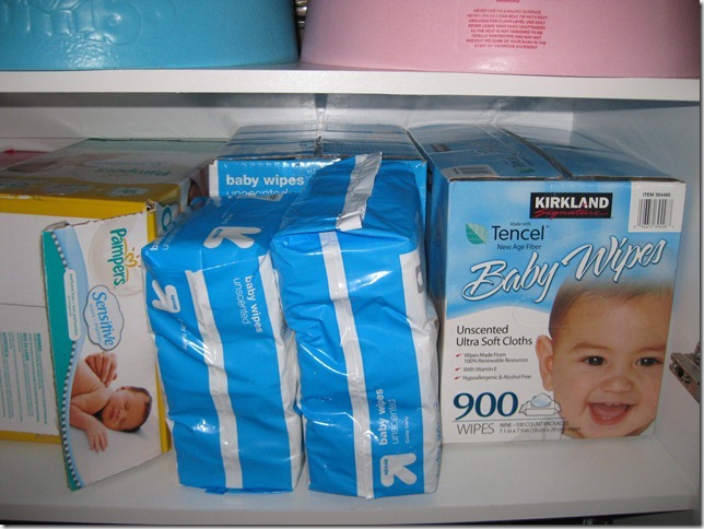 Our supply of 2500 wipes