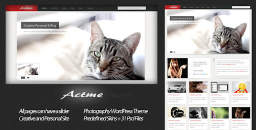 Actme - Creative Personal and Blog - Personal Blog / Magazine