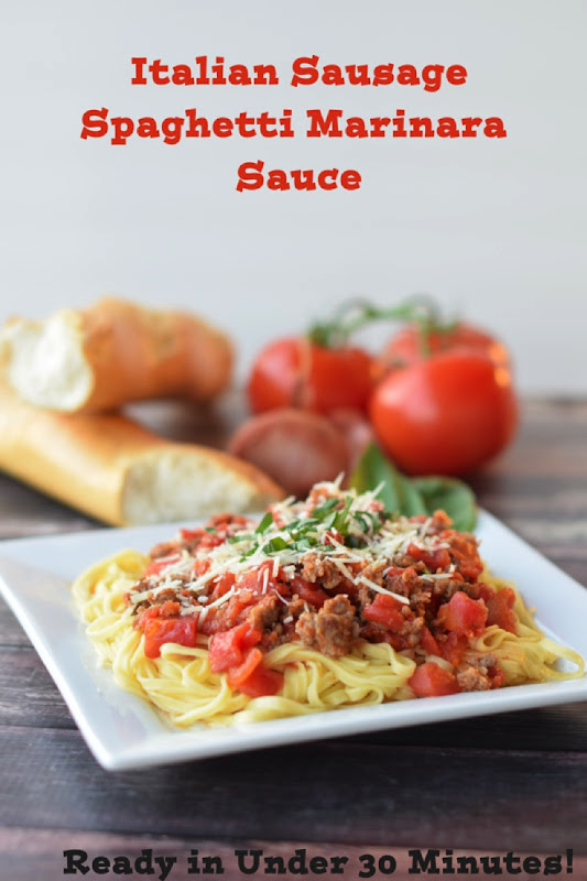 Homemade Spaghetti Sauce in less than 30 minutes!. The perfect way to learn how to make homemade spaghetti sauce! In this learn to cook series, you will be taught everything you need to know to make the most scrumptious Italian Sausage Spaghetti Marinara Sauce. Part of the #TeachMeToCookSeries this meal is done and on the table in less than 30 minutes! WOW! #Pasta #spaghetti #homemade #Learntocook Homemade Spaghetti Sauce in less than 30 minutes! The perfect way to learn how to make homemade spaghetti sauce! In this learn to cook series, you will be taught everything you need to know to make the most scrumptious Italian Sausage Spaghetti Marinara Sauce. Part of the #TeachMeToCookSeries this meal is done and on the table in less than 30 minutes! WOW! #Pasta #spaghetti #homemade #Learntocook