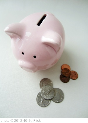 'Piggy Bank with Coins' photo (c) 2012, 401K - license: http://creativecommons.org/licenses/by-sa/2.0/
