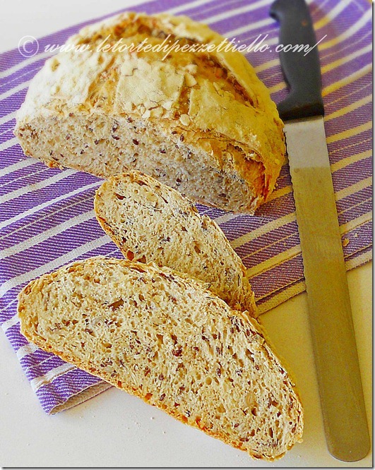 Pane croccante con semi di lino e girasole