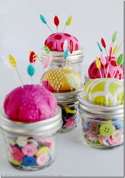 Mason Jar Pin Cushion 15