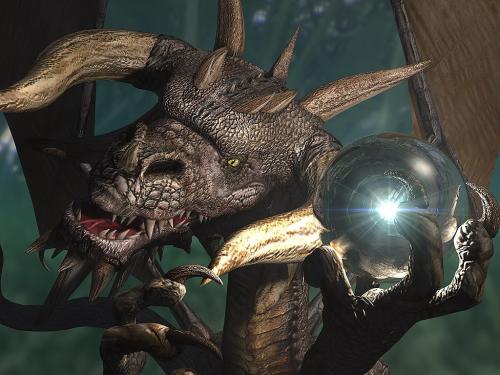 Dragon With Magic Sphere, Dragons