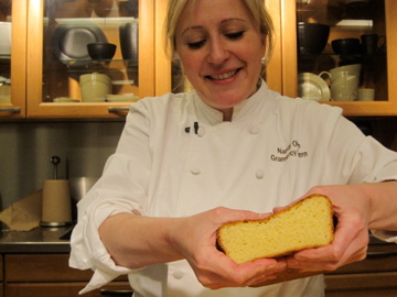 This is a fresh loaf of brioche-- pretty squishy! This is a fresh loaf of brioche-- pretty squishy!