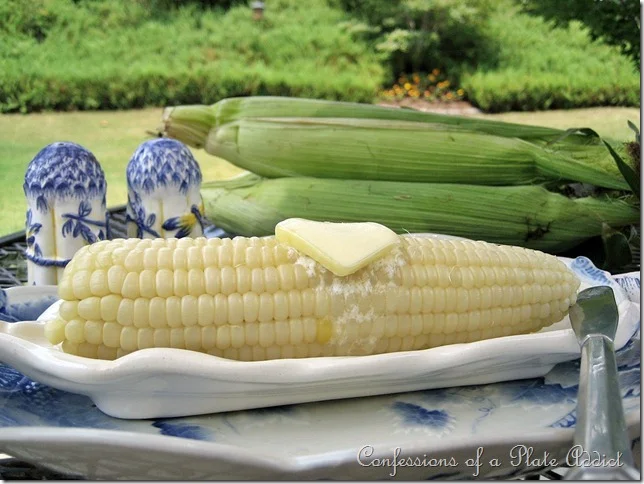 corn on the patio