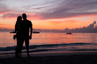 Susan and Jason at sunset