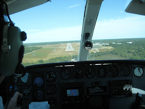 Getting ready to land. How's that for a bird's eye view?