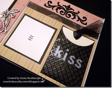 La Belle Vie_6x6 accordian album journaling tag, velvet rub on La Belle Vie_6x6 accordian album journaling tag, velvet rub on