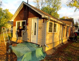 1410077 Oct 11 Mark Paints The Front Of The House