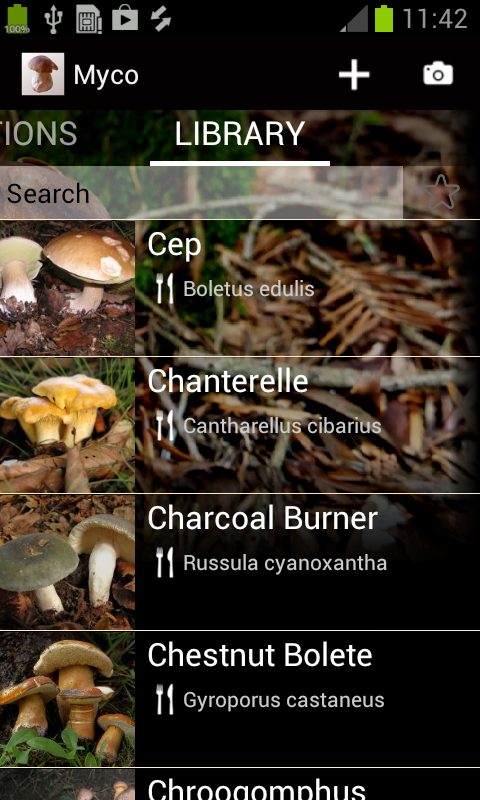 Android application Myco pro - Mushroom Guide screenshort