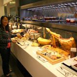 A quality spread on the buffet line...cured ham, anyone?
