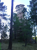 En las cercanías, Torre Balbina, impresionante torre natural de areniscas rojizas