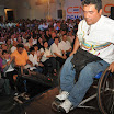 José Maquilón expresó un emotivo discurso y agradeció a Jimmy Jairala por dar la oportunidad a las personas con capacidades especiales