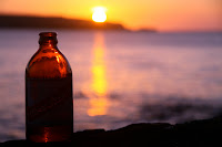 Sunset and Red Stripe