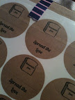 As you all know, Etsy is awesome. I worked with OnceUponSupplies to create these kraft sticker labels. We'll be writing in flavors on the dotted line!