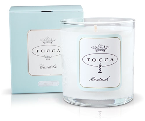 Smells like: sea grass & fresh air. Tocca Montauk Candle, $16, tocca.com. Smells like: sea grass & fresh air. Tocca Montauk Candle, $16, tocca.com.