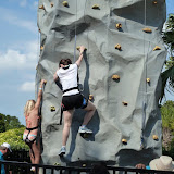 Katie tries rock climbing