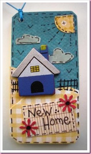 New Home Wooden Gift Tag