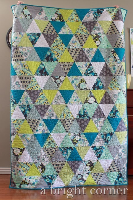 equilateral triangle quilt by A Bright Corner