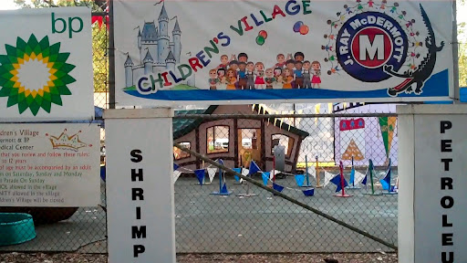 A playground at the Shrimp & Petroleum Fest