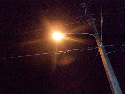 The yellow glow of the traditional bulbs used in streetlights will be replaced with bright white LED lights once they burn out