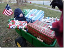 2011-12-11 Dawn visits and grandpa's sleigh 006