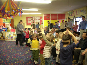 Busy Bees singing at the Holiday Social.