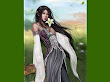 Elf Girl And White Flower