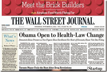 front page wsj 11 14