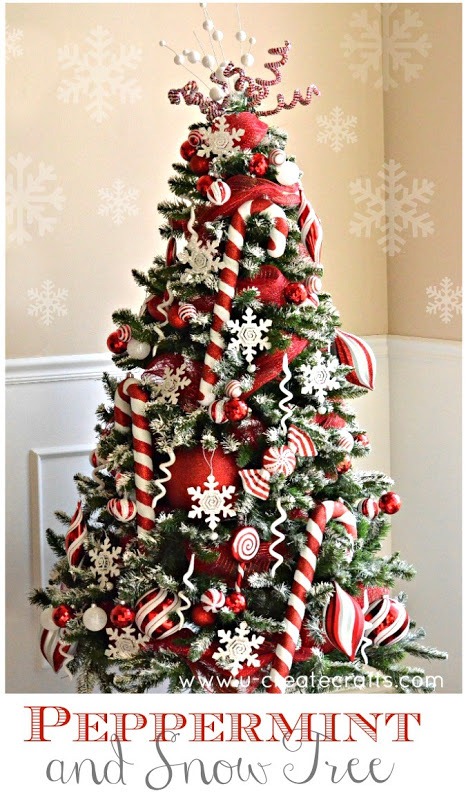 Peppermint and Snow Tree