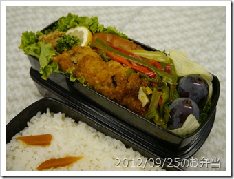 オードブルの詰め合わせ弁当(2012/09/25)