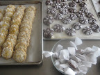 Salted caramels, chocolate crackle cookies and sugared bourbon cookies were Jesse's offerings.