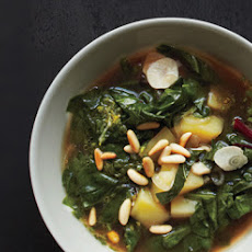 Three-Greens Soup with Spinach Gremolata
