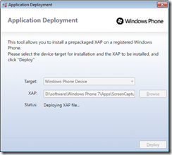 WP7_Application Development Deploy