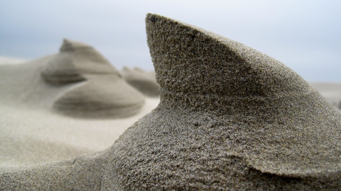 cool sand formations on Agate Beach