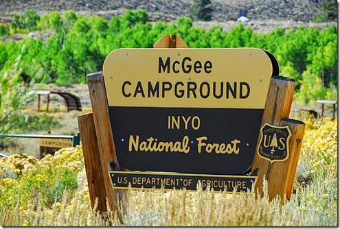 McGee Creek Sign