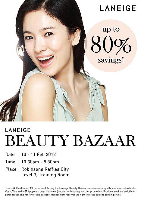 Laneige SALE Beauty Bazzar Robinsons Raffles City