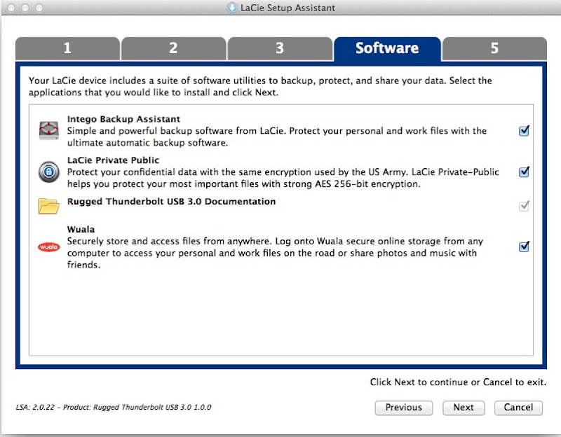 LaCie Setup Assistant 3