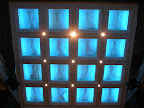 An interesting light bevel ceiling at the House of Blues at Mandalay Bay.