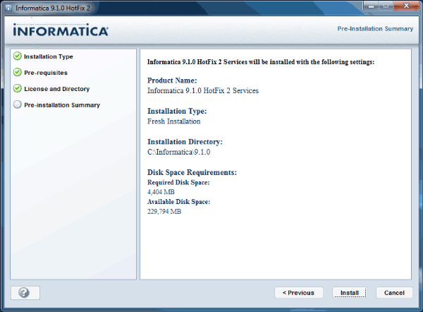 Informatica 9 Installation Steps